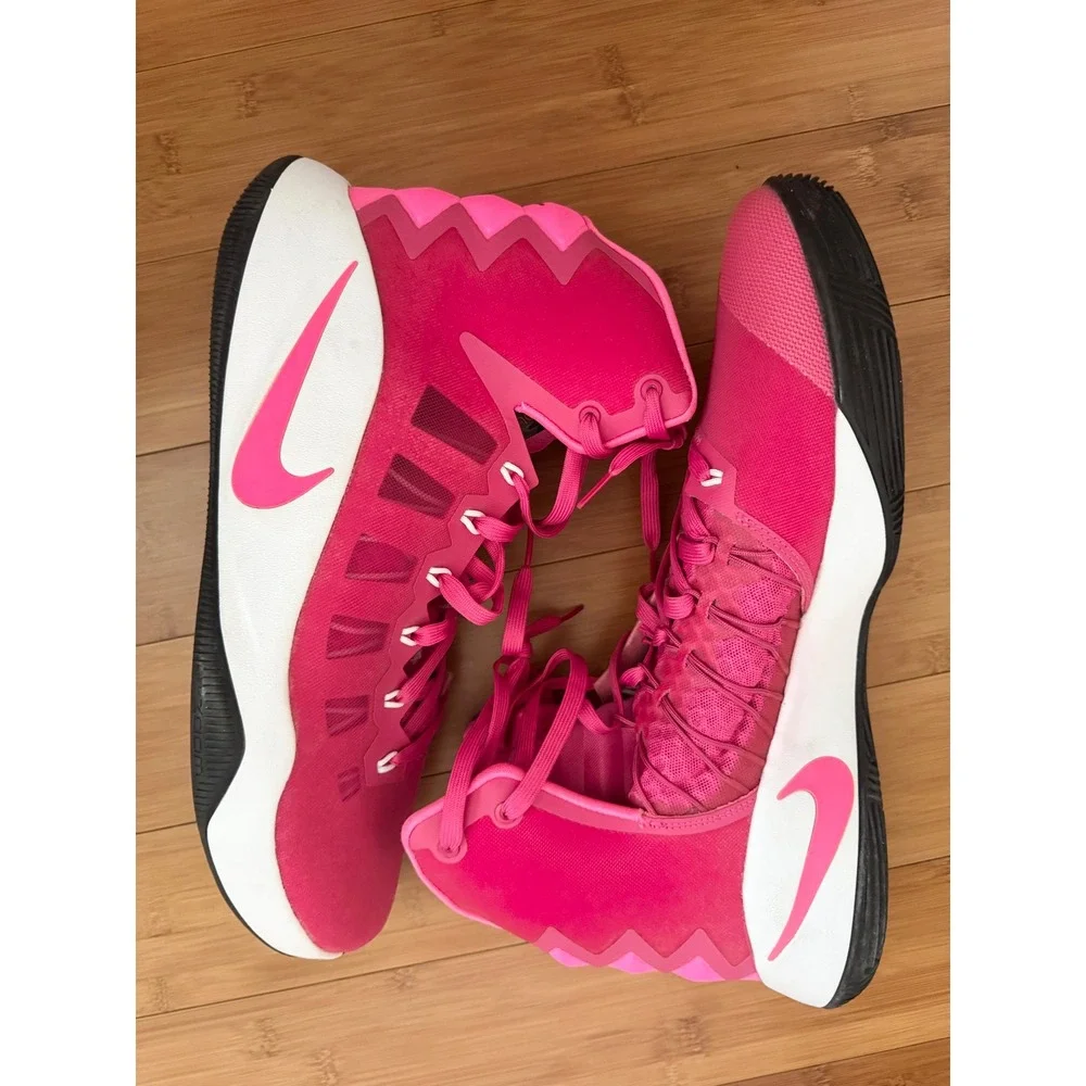 NIKE Men HyperDunk 2016 Breast Cancer Awareness Pink Basketball Shoes (Size 16)